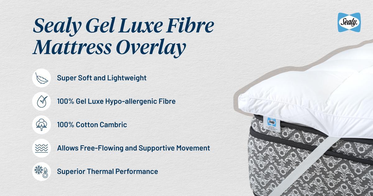 What is a mattress overlay and do you need one? 1 FA Sealy Gel Luxe Fibre Mattress Overlay